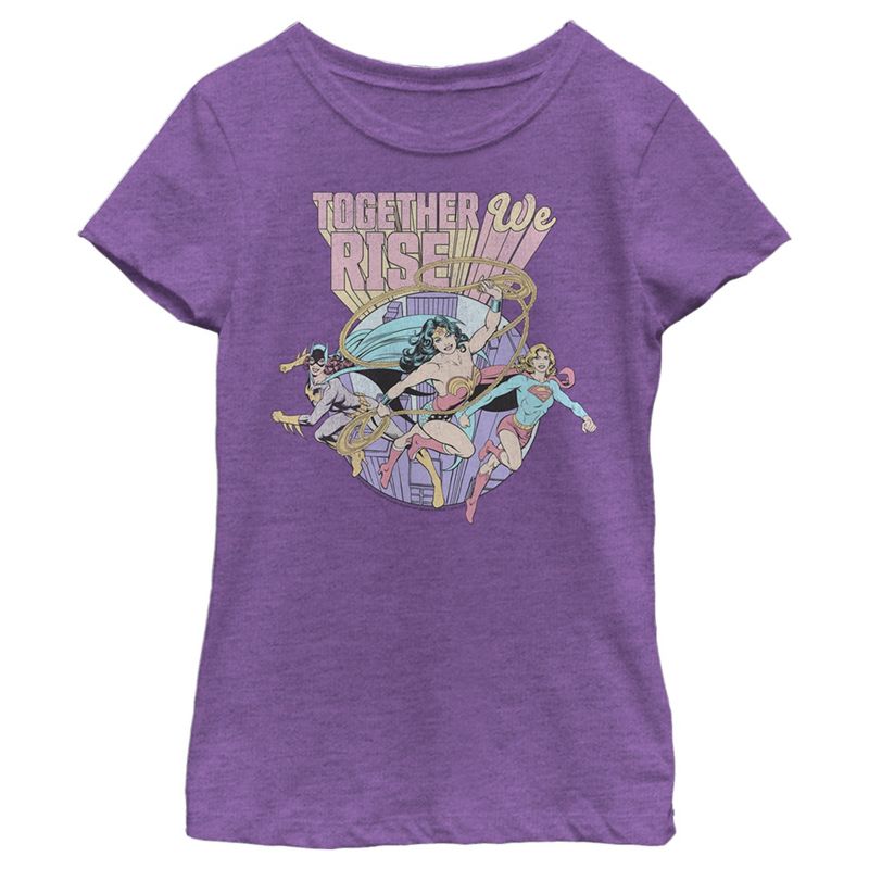 Girl's Wonder Woman Together We Rise T-Shirt, 1 of 5