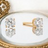 Slickblue Classic Sterling Silver Stud Earrings, 0.5-3 Ct. CZ, Gold/Silver, Round Cut, 4mm-7mm, Butterfly Back - 2 of 3