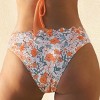 Women's Vibrant Floral High-Waisted Bikini Bottoms - Cupshe - 3 of 4