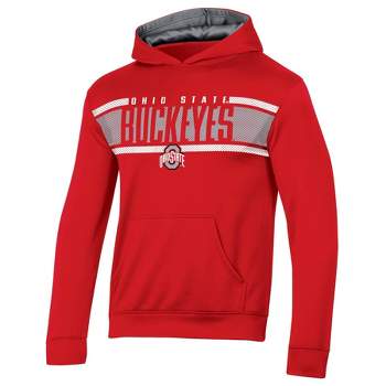 NCAA Ohio State Buckeyes Boys' Poly Hooded Sweatshirt
