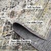 Machine Washable Low Pile Area Rugs - Non Slip Boho Vintage Indoor Carpet, Stain Resistant, Foldable for Living Room, Bedroom, Dining Room - 4 of 4