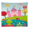 Everything Kids Fairytale Pink, Green and Teal, Castle, Frog, Flowers 4 Piece Toddler Bed Set - image 2 of 4