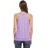 Women's V Neck Tank Tops Drape Wrap Front Pleated Top - 4 of 4