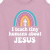 Women's - Instant Message - Teach About Jesus Graphic Racerback Tank - 2 of 4