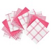 T-fal Coordinating Flat Waffle Weave Dish Cloth, Twelve Pack, Pink - 2 of 4