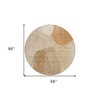 Orange Copper And Terra Cotta Abstract Washable Indoor Outdoor Area Rug - 3 of 4
