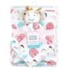 Hudson Baby Infant Girl Plush Blanket with Security Blanket, Horse, One Size - 2 of 4