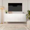 CLIHOME 30.12 in. H 4-Door Utility Storage Cabinet with Adjustable Shelves - 2 of 4