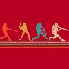 Men's Design By Humans Vintage Distressed Baseball Swing By LuckyCharm99 T-Shirt - 2 of 2