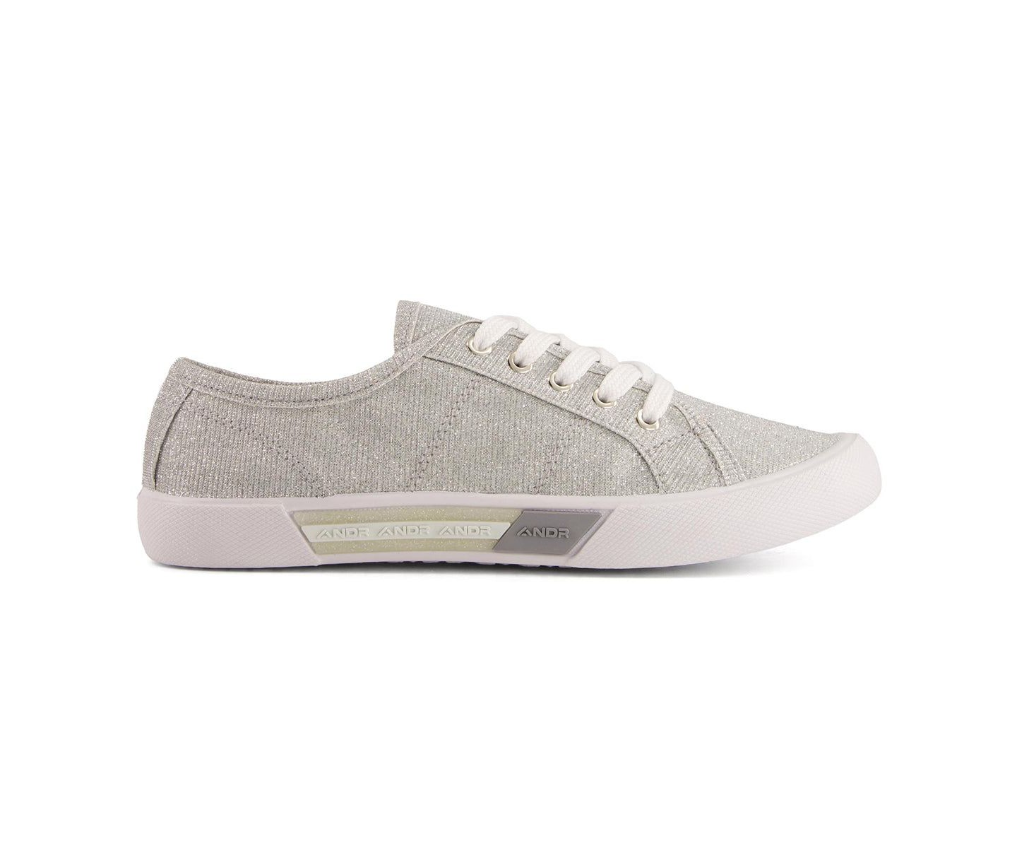 Женские кроссовки Andrea Casual Canvas Sneakers 77220, Grey, цвет: Серый — фото 6