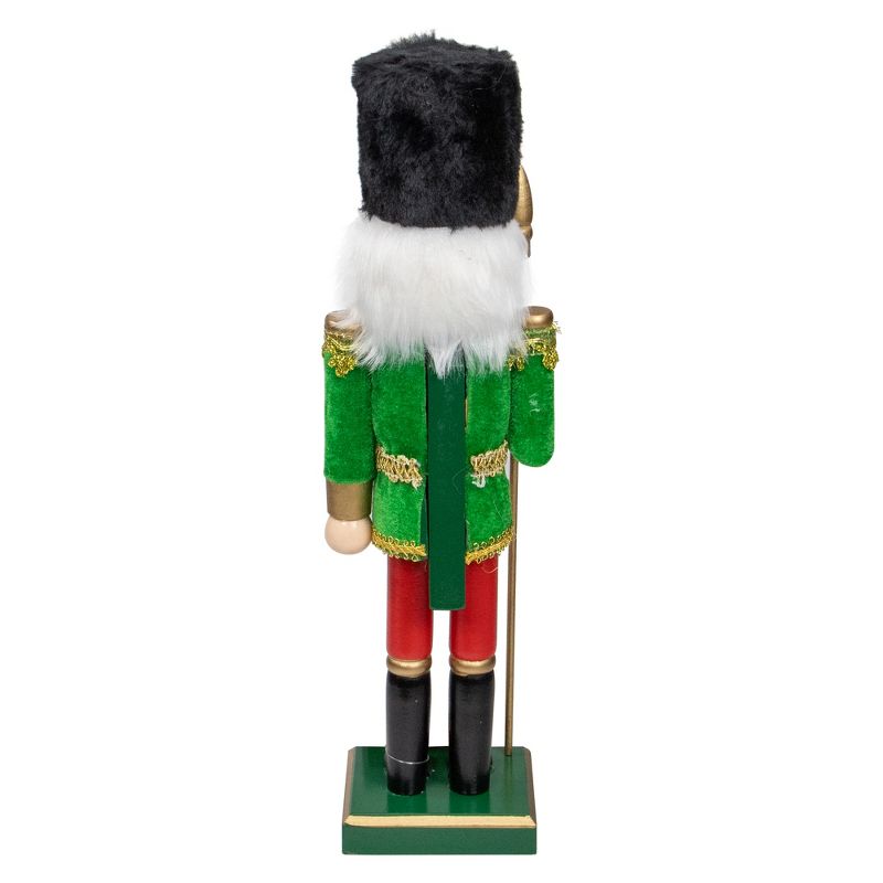 Northlight 14" Green and Red Christmas Nutcracker Soldier with Spear, 5 of 6