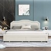 Brassex Twin Finley Platform Storage Bed Beige - 2 of 4
