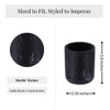 Evideco French Home Goods Marble Resin Toothbrush Holder - 4 of 4