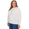 Alfred Dunner Women's Cable Chenille Pullover Sweater - 3 of 4