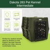 Dakota 283 Canine Rough and Tough Economy Pet Kennel, Heavy Duty Crate for Dogs and Cats with Ventilation Holes, Intermediate, Olive - 2 of 4