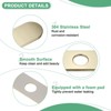 Unique Bargains 304 Stainless Steel Rust Corrosion Resistant Faucet Escutcheons 1 Pc - 2 of 4
