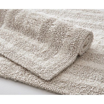 Logan Light Beige Cotton Bath Runner Rug