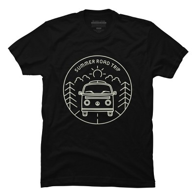 Men's Design By Humans Summer Road Trip (cream) By Vektorkita T-shirt ...