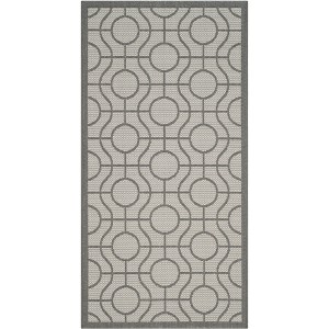 Courtyard CY6115 UV & Stain Resistant Non-Shedding Power Loomed Indoor/Outdoor Rugs - Safavieh - 1 of 4
