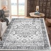 Large Washable Area Rug, Non-Slip Low-Pile Boho Vintage Carpet for Living Room, Bedroom, Office, Dining Room, Kitchen - 2 of 4
