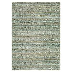 Washable Modern Living Room Bedroom Rugs with Stripped Lines, Soft Low Pile Foldable Thin Mat for Dining Room Home Office - 1 of 4