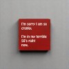 Slickblue Funny 50s Cranky Quote Wood Sign – Rustic Wall Decor 7x7 Shelf or Hanging Art, 10 Color Options - 2 of 3