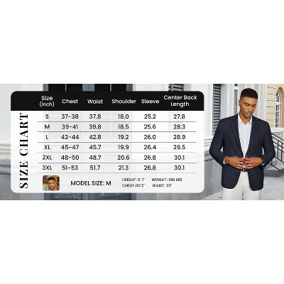 COOFANDY Men's Casual Blazer Jacket Slim Fit Two Button Suit Jackets Lightweight Knit Sport Coat Navy Blue M — фото 6