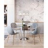 Zuo Modern Jena Ceiling Lamp, Chrome Faceted Crystal Chandelier 23.2"H x 23.2"W x 23.2"D - 3 of 4