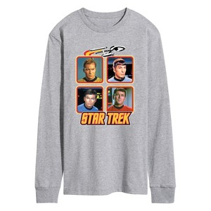 Men's - Star Trek - Retro Original Series Crew Long Sleeve Graphic T-Shirt - 1 of 4
