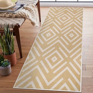 Sussexhome Non Skid Cotton Washable Laundry Room Indoor Runner Rug, 20" x 59" - 1 of 4