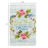 Dicksons God Bless You Keep Peace Floral 4 inch Paper Pocket Card Bookmark Pack of 12 - 3 of 4