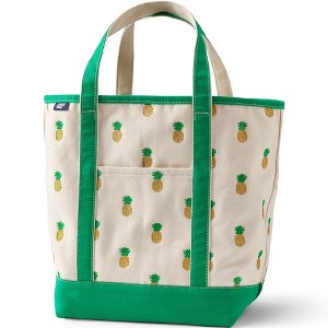 Lands' End Open Top Canvas Tote Bag - 1 of 4