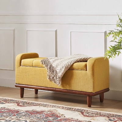 Edgaro Upholstered Storage Bench for Bedroom| ARTFUL LIVING DESIGN