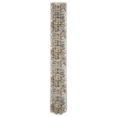 vidaXL Circular Gabion Pole Galvanized Steel 11.8 in.x78.7 in.