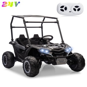 Jojoka 24V 2 Seater Ride On UTV Truck for Kids with Remote Control, Electric Car with Lights, Music, Suspension, Ride On Toy for Boys Girls - 1 of 4