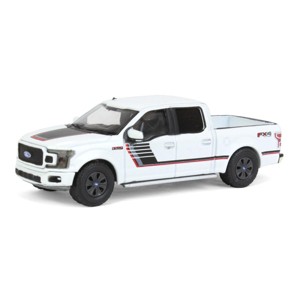 Greenlight Collectibles 1/64 2018 Ford F-150 Lariat FX4 Special Edition, White, All-Terrain Series 14, 35250 - 1 of 4