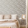 Vittorio Geometric Grey and Rose Gold Wallpaper - 2 of 4