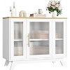 COZONY 36" Buffet Sideboard Cabinet with Fluted Glass Door, Adjustable Shelf, Modern Coffee Bar Storage for Kitchen Dining Room - 3 of 4