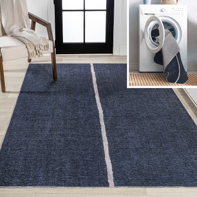 Dean 4' x 6' Indoor/Outdoor Black Carpet Door Mat/Rug