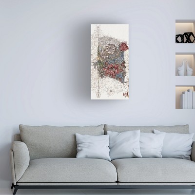 William Morris Floral Pattern Studies VI Vertical Canvas Art