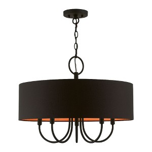 Livex Lighting Bradhurst 5 - Light Pendant in  Black - 1 of 1