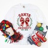 Simply Sage Market Women's Santa Coquette Long Sleeve Garment Dyed Tee - 3 of 4