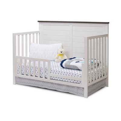 Farmhouse White and Chocolate 4-in-1 Convertible Crib Set