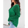 Sheer Tops for Women Summer Breathable Pullover Sweater Crochet Tops Long Sleeve Hollow Out Beach Summer Sweater Beach Cover Ups - 2 of 3