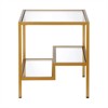 Metal Contemporary Side Table  in Gold - Henn&Hart - 4 of 4