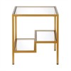 Metal Contemporary Side Table  in Gold - Henn&Hart - image 4 of 4