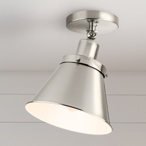 Urban Ambiance Luxury Modern Farmhouse Indoor Ceiling Light,  10''H x 8-1/4"W x 8-1/4''D,  Brushed Nickel Finish, UHP4664 - 1 of 4