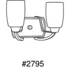 Progress Lighting Wisten Collection 2-Light Bath Bracket, Brushed Nickel, Etched Glass Shade - 2 of 4