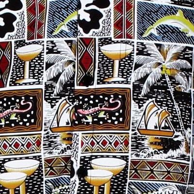 water animal collage black