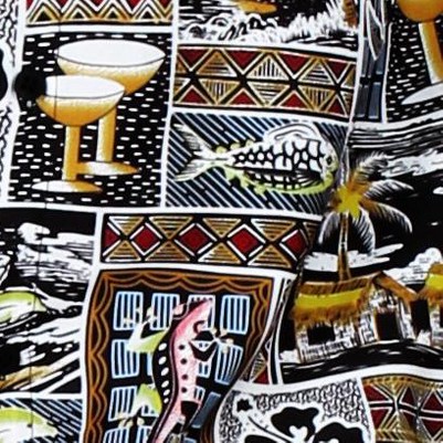 water animal collage black